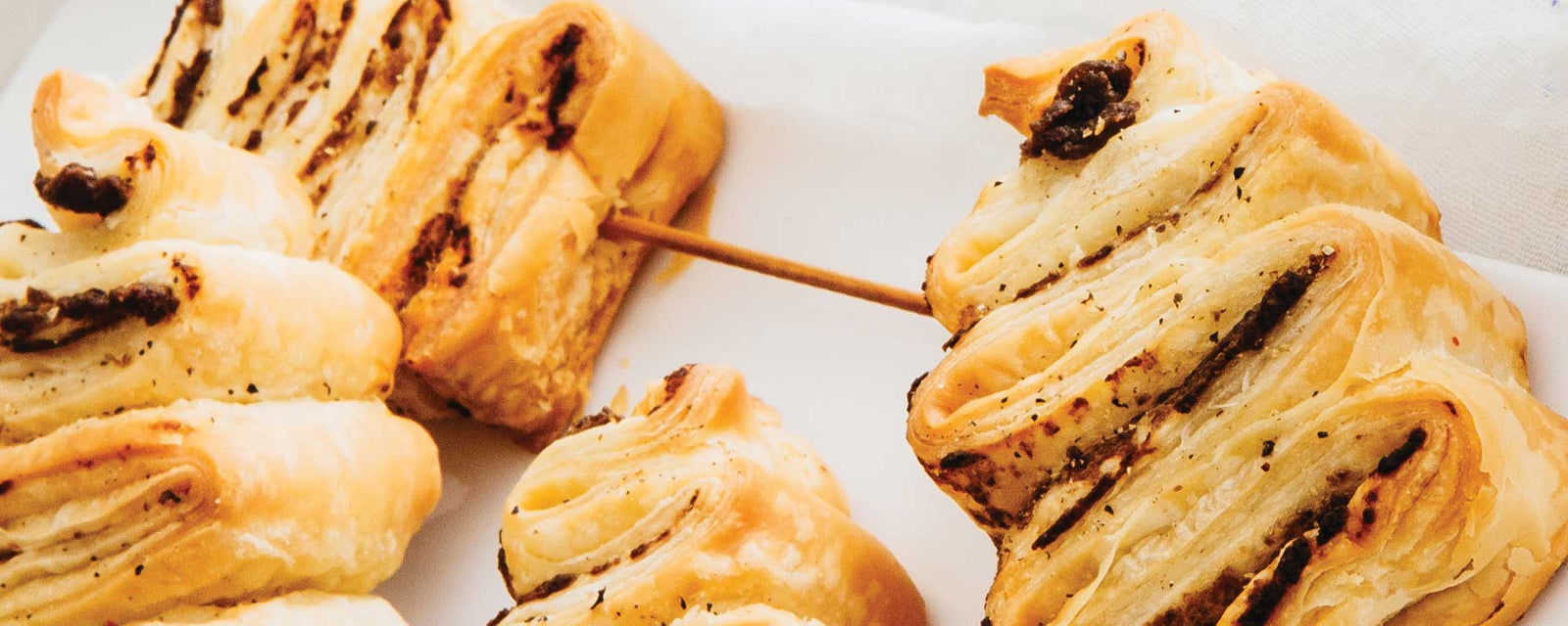 Feuilletés sapins à la tartinade