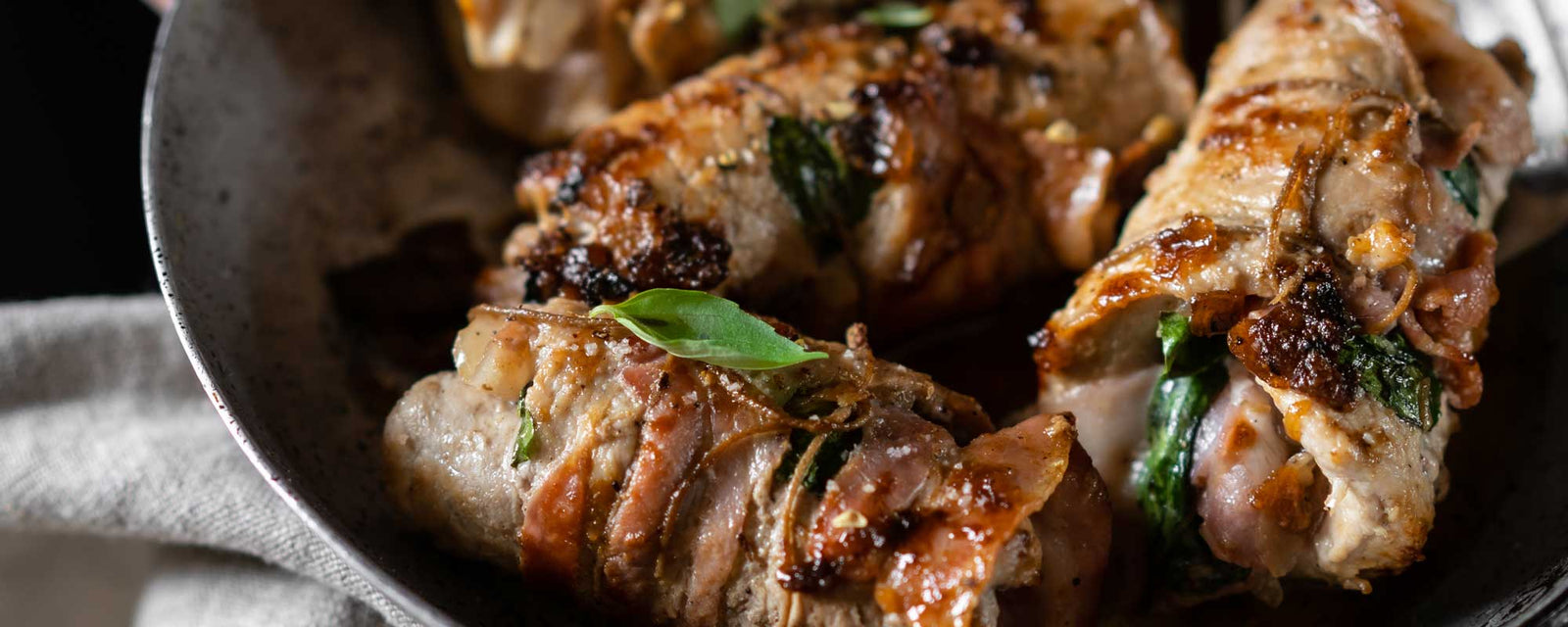 Paupiettes de veau au confit d’oignons