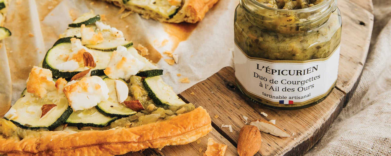 Tarte fine aux courgettes et à la feta