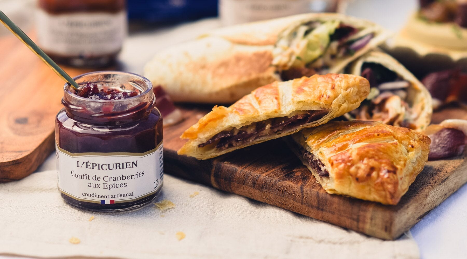 Croustillants feuilletés au magret et fromage fondant