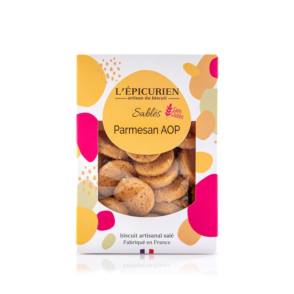 Biscuit Apéritif Sablés au Parmesan AOP (sans gluten) Biscuit L'ÉPICURIEN 