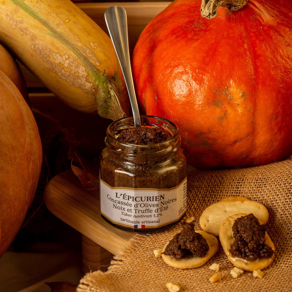 Concassée d&#39;Olives Noires Noix et Truffe d&#39;Eté tartinable L&#39;Épicurien 