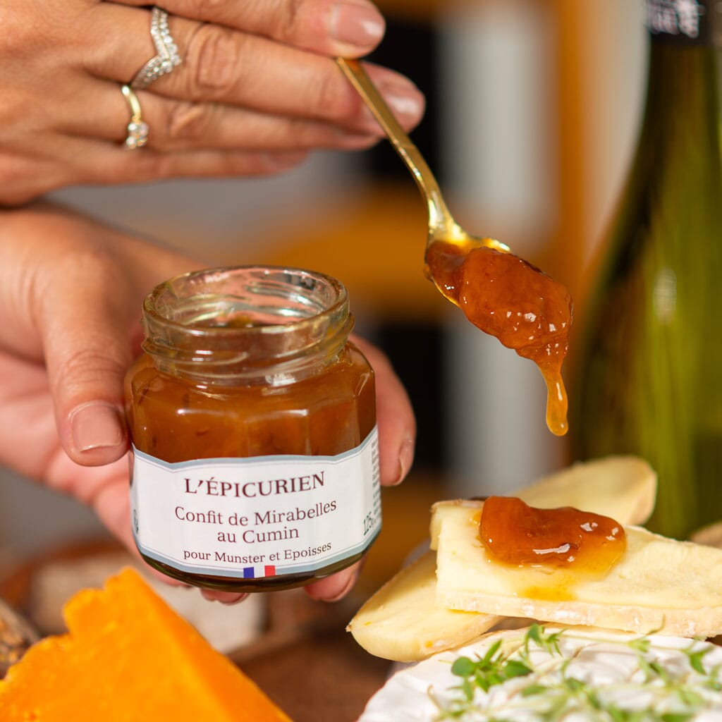 Confit de Mirabelles au Cumin fromagère L'Épicurien 