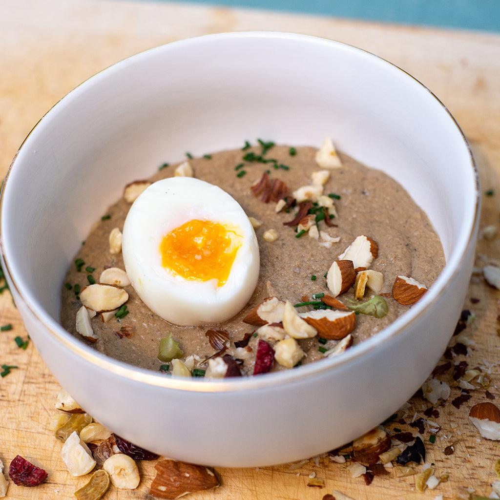 CRÈME DE CÈPES À LA TRUFFE BLANCHE D'ETÉ