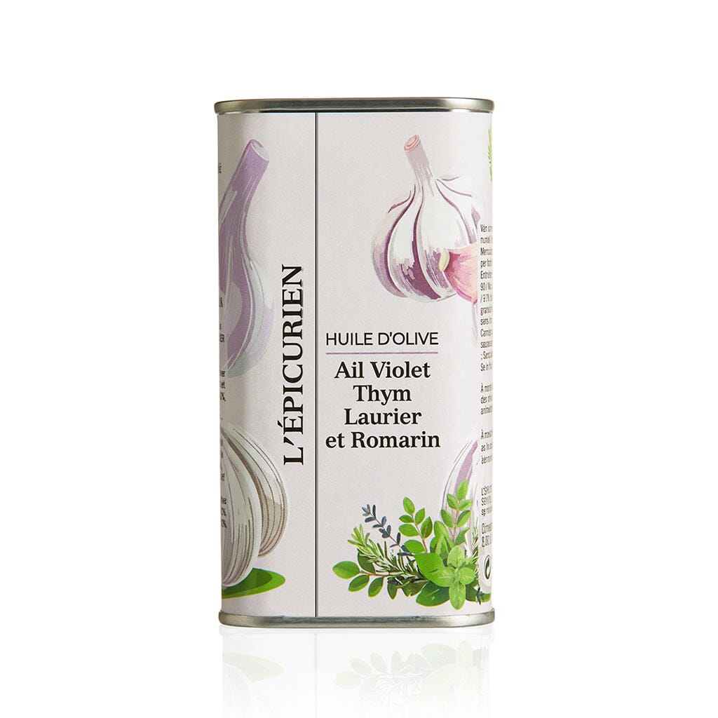Huile d'Olive Vierge Extra infusée à l’Ail, Thym, Laurier &amp; Romarin aide culinaire L'Épicurien 