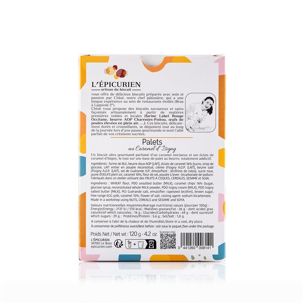 Palets Caramel d&#39;Isigny Biscuit L&#39;ÉPICURIEN 