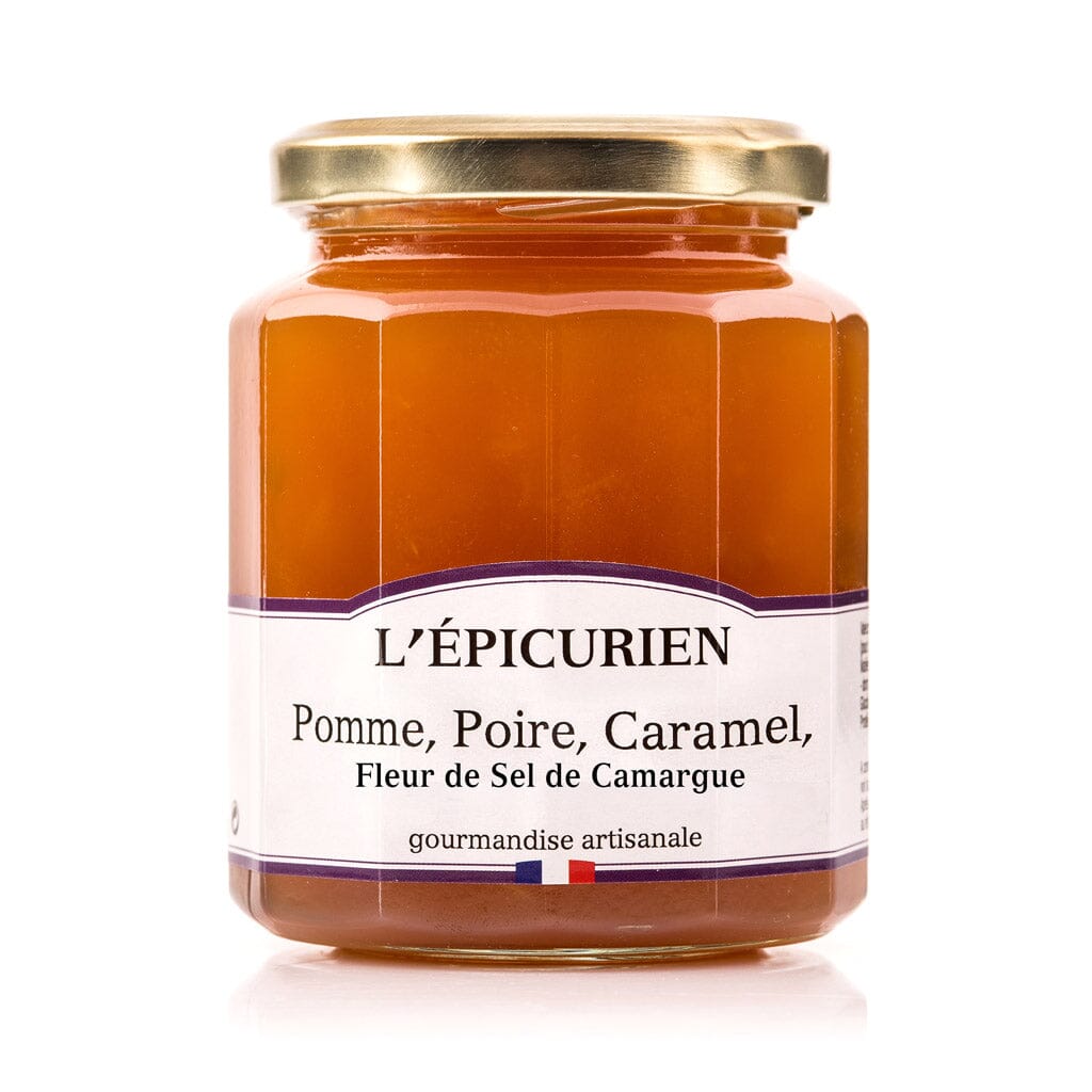 Poire, Pomme, Caramel - Fleur de Sel de Camargue confiture L'Épicurien 