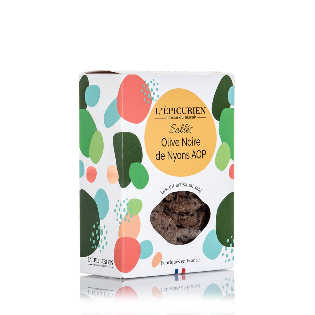 Sablés à l&#39;Olive Noire AOP de Nyons Biscuit L&#39;ÉPICURIEN 