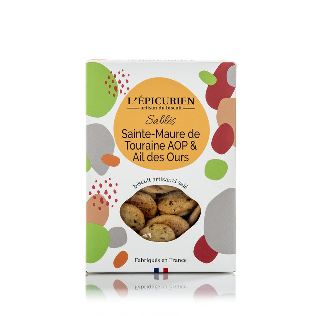 Sablés au Sainte-Maure de Touraine AOP et à l'Ail des Ours Biscuit L'ÉPICURIEN 