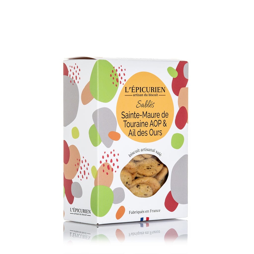 Sablés au Sainte-Maure de Touraine AOP et à l&#39;Ail des Ours Biscuit L&#39;ÉPICURIEN 