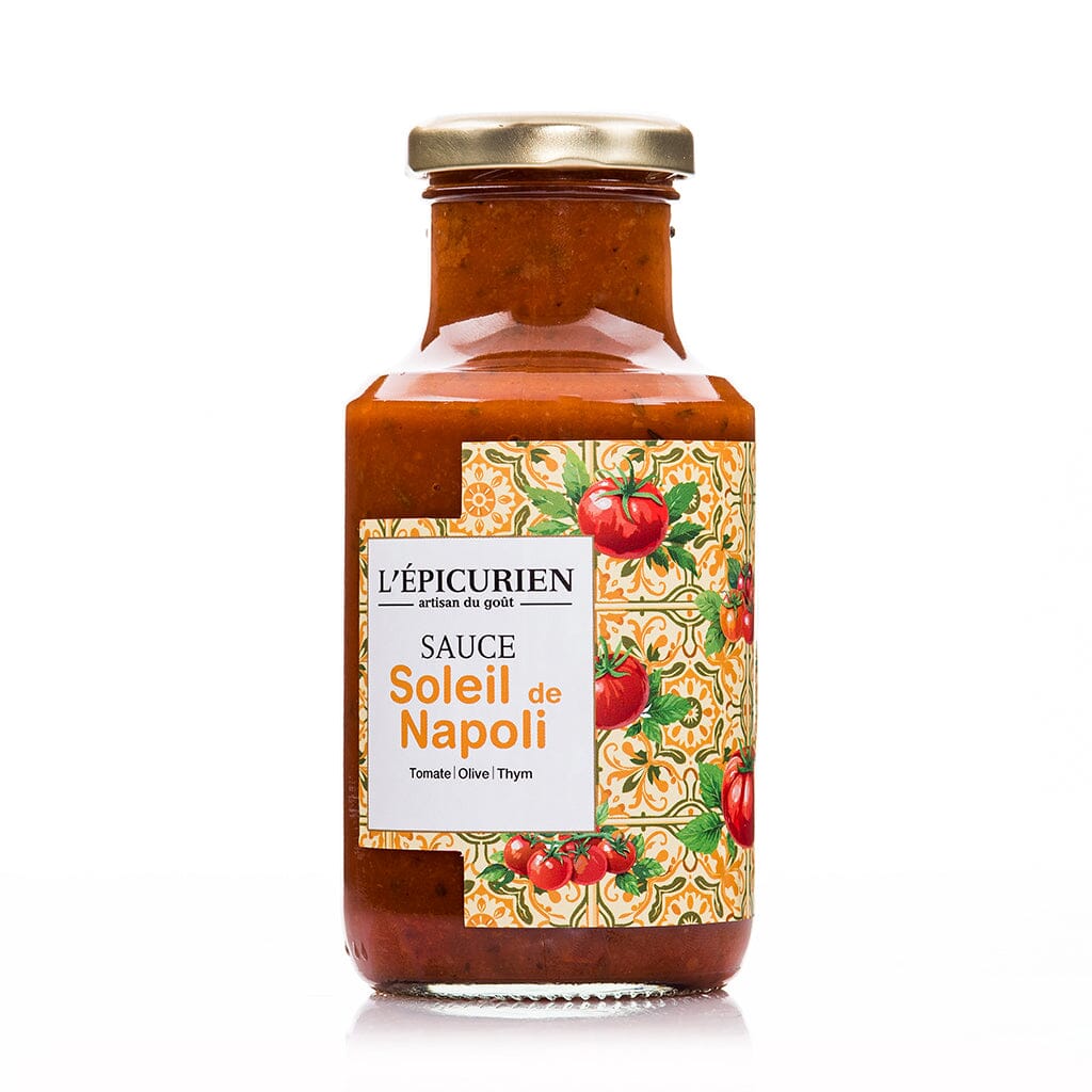 Sauce Soleil de Napoli - Tomate, Olive &amp; Thym cadeau L'Épicurien 
