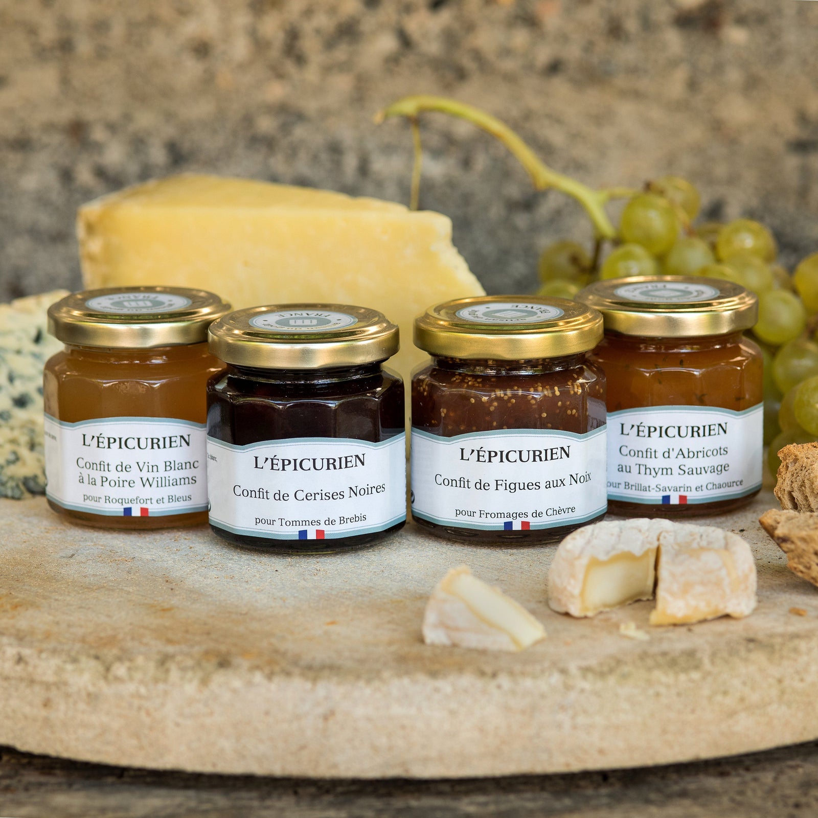 4 confits pour fromages fromagère L'Épicurien 