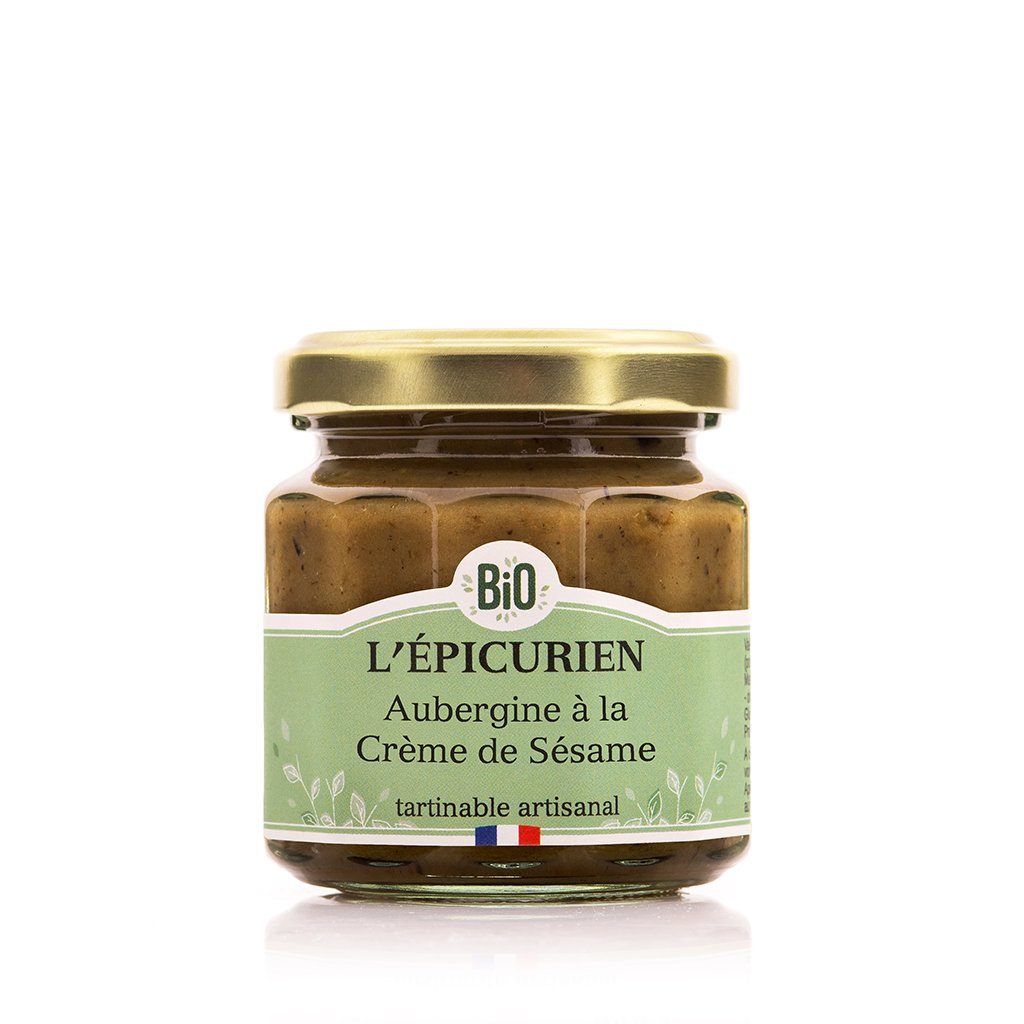 Aubergine à la Crème de Sésame Bio tartinable bio L'Épicurien 