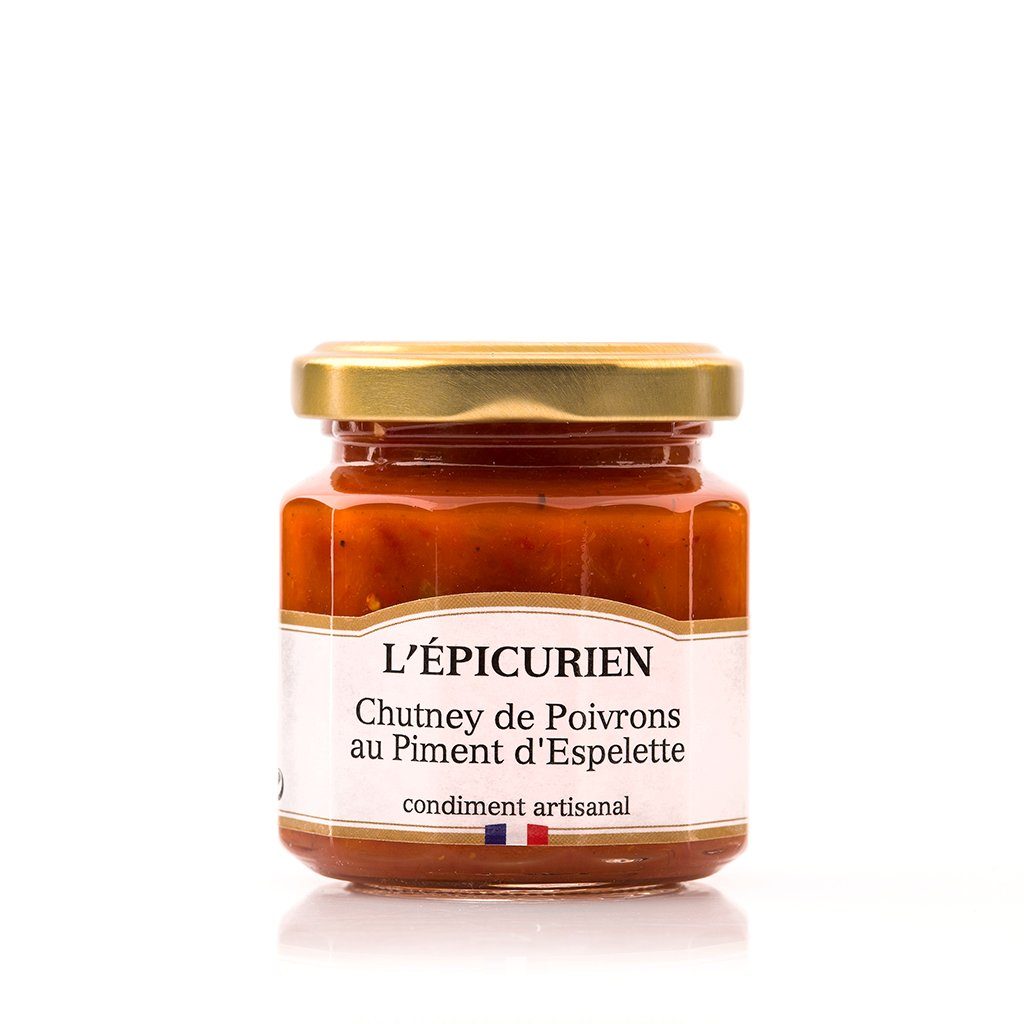 Chutney de Poivrons au Piment d'Espelette condiment L'Épicurien 