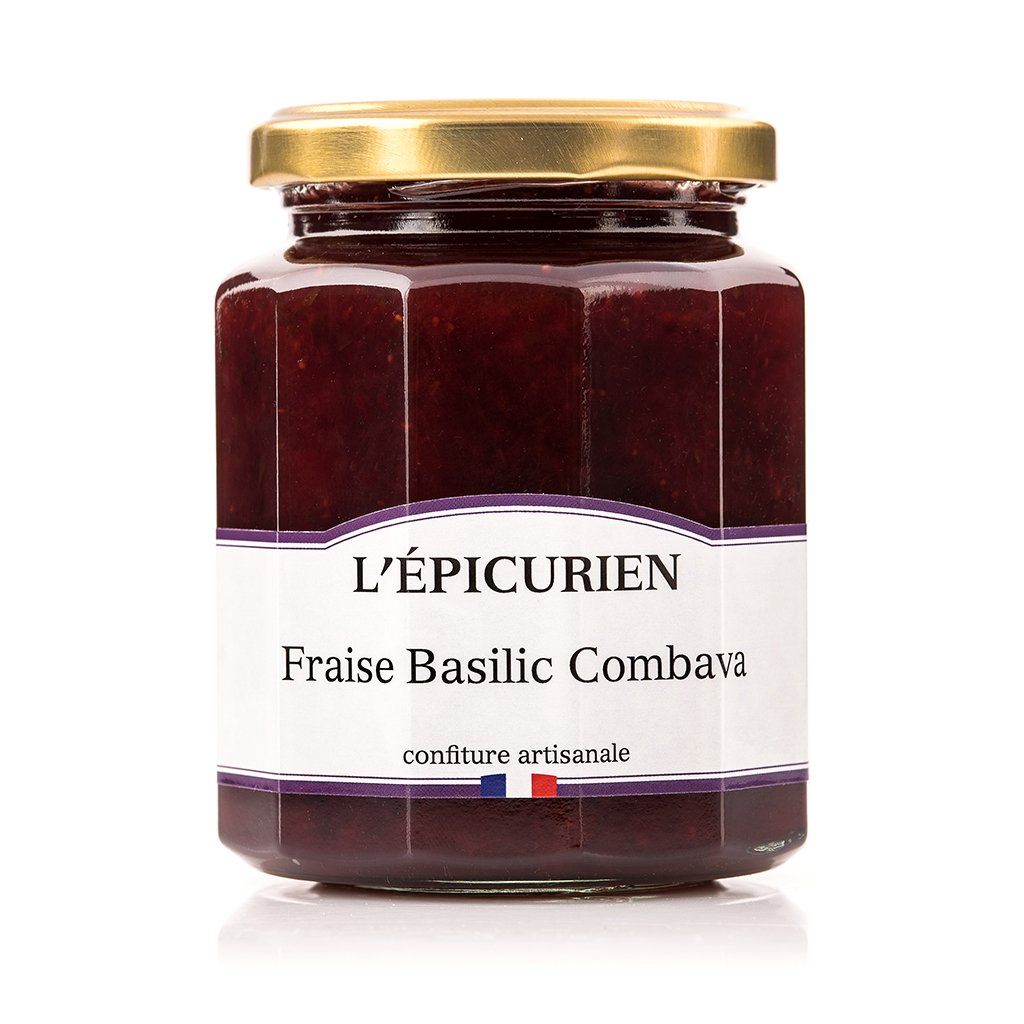 Fraise Basilic Combava confiture L'Épicurien 
