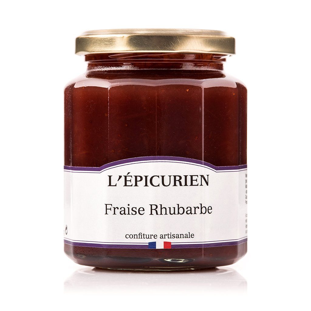 Fraise Rhubarbe confiture L'Épicurien 