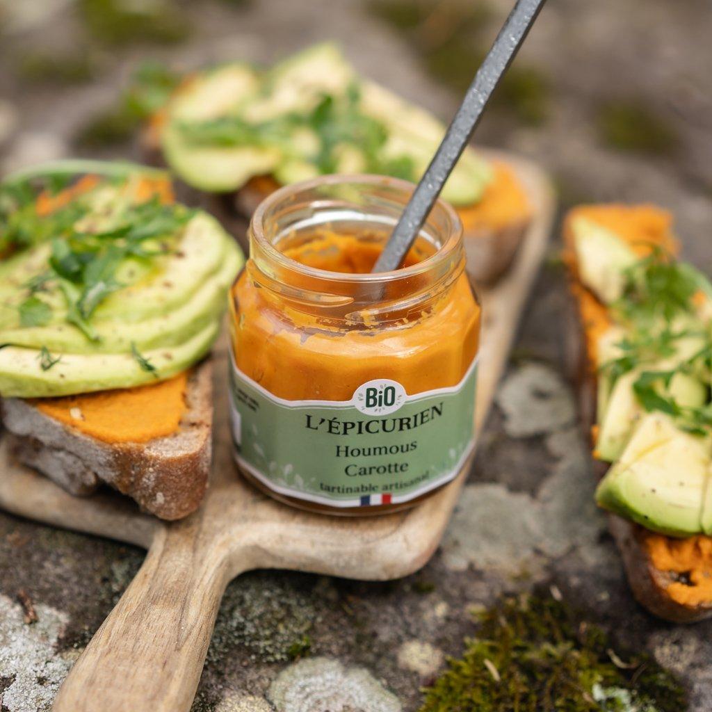 Houmous Carotte Bio tartinable bio L&#39;Épicurien 