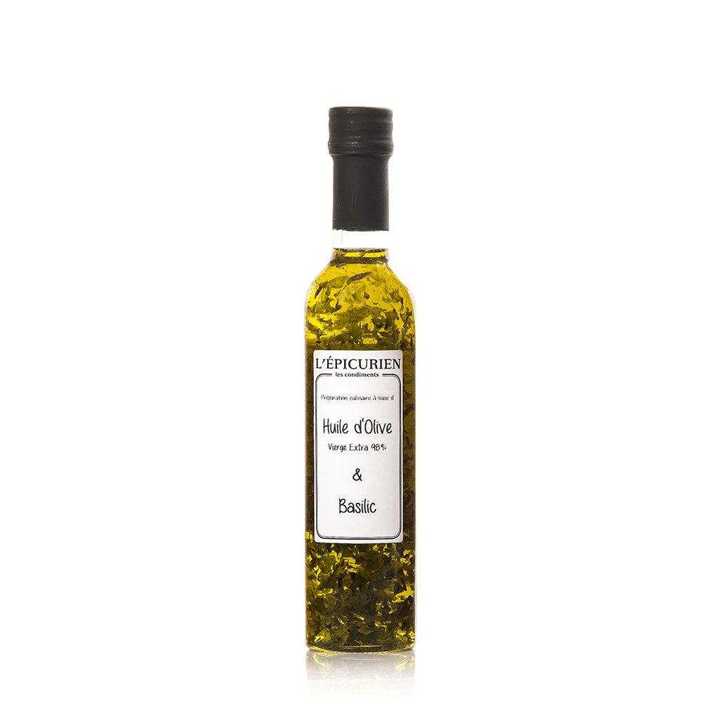 Huile d'Olive & Basilic aide culinaire L'Épicurien 