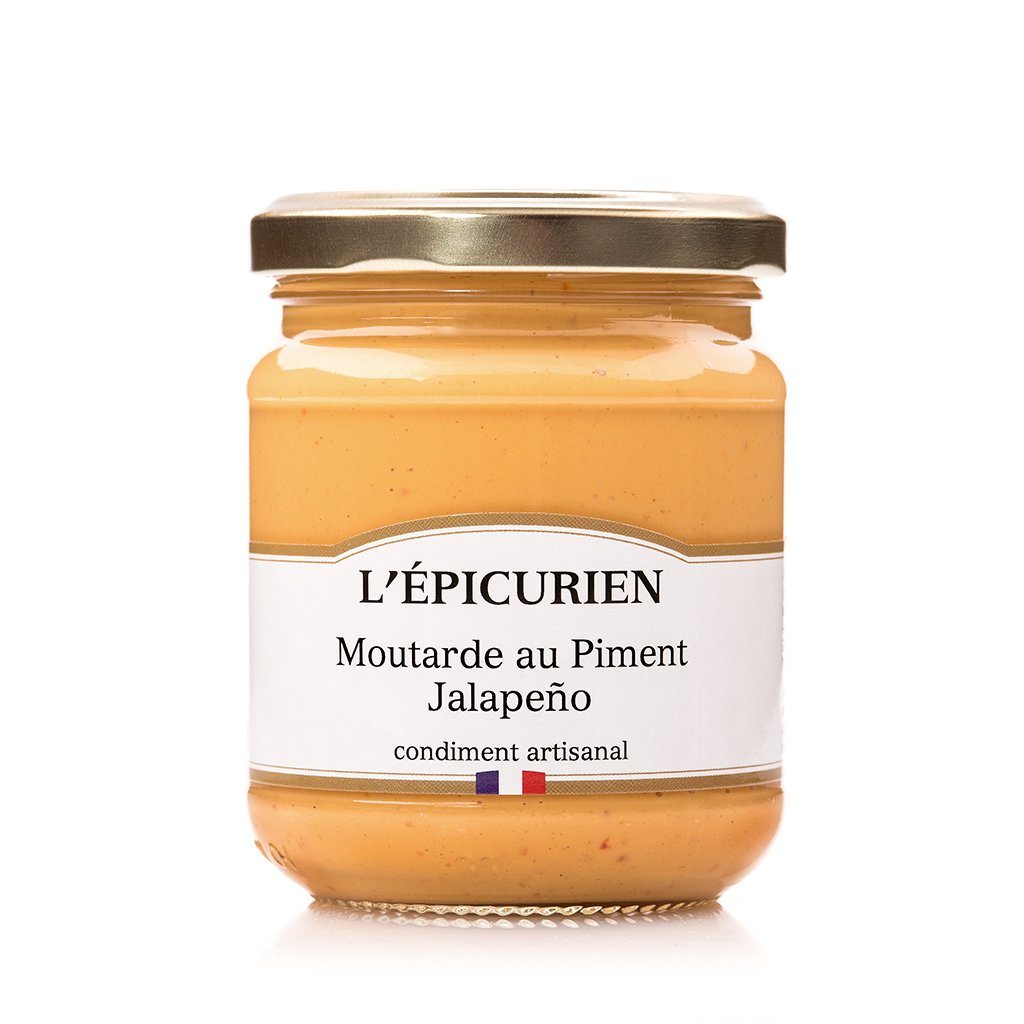 Moutarde au Piment Jalapeño condiment L'Épicurien 