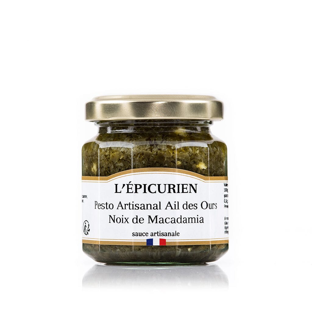 Pesto Artisanal Ail des Ours Noix de Macadamia aide culinaire L'Épicurien 