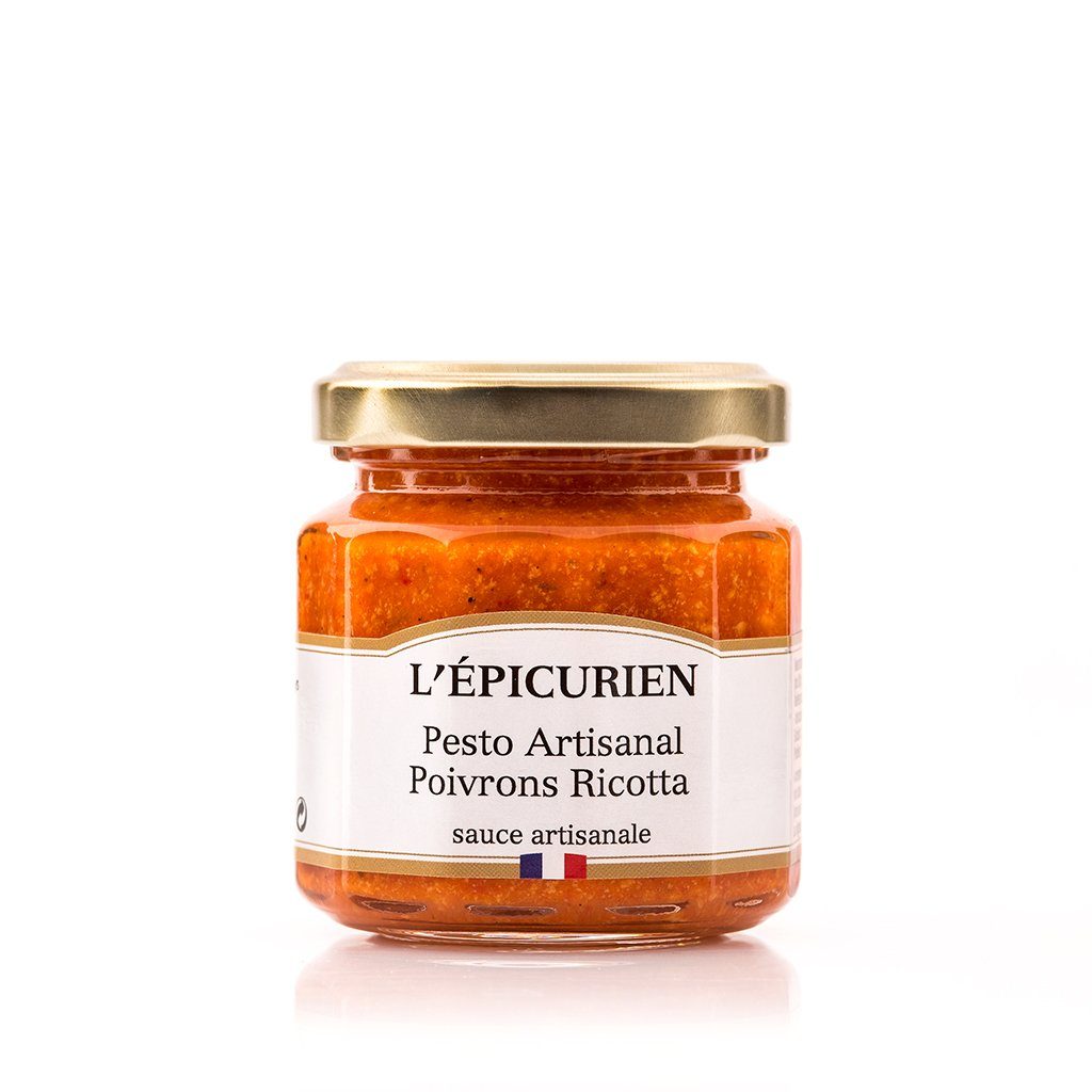 Pesto Artisanal Poivrons Ricotta aide culinaire L'Épicurien 