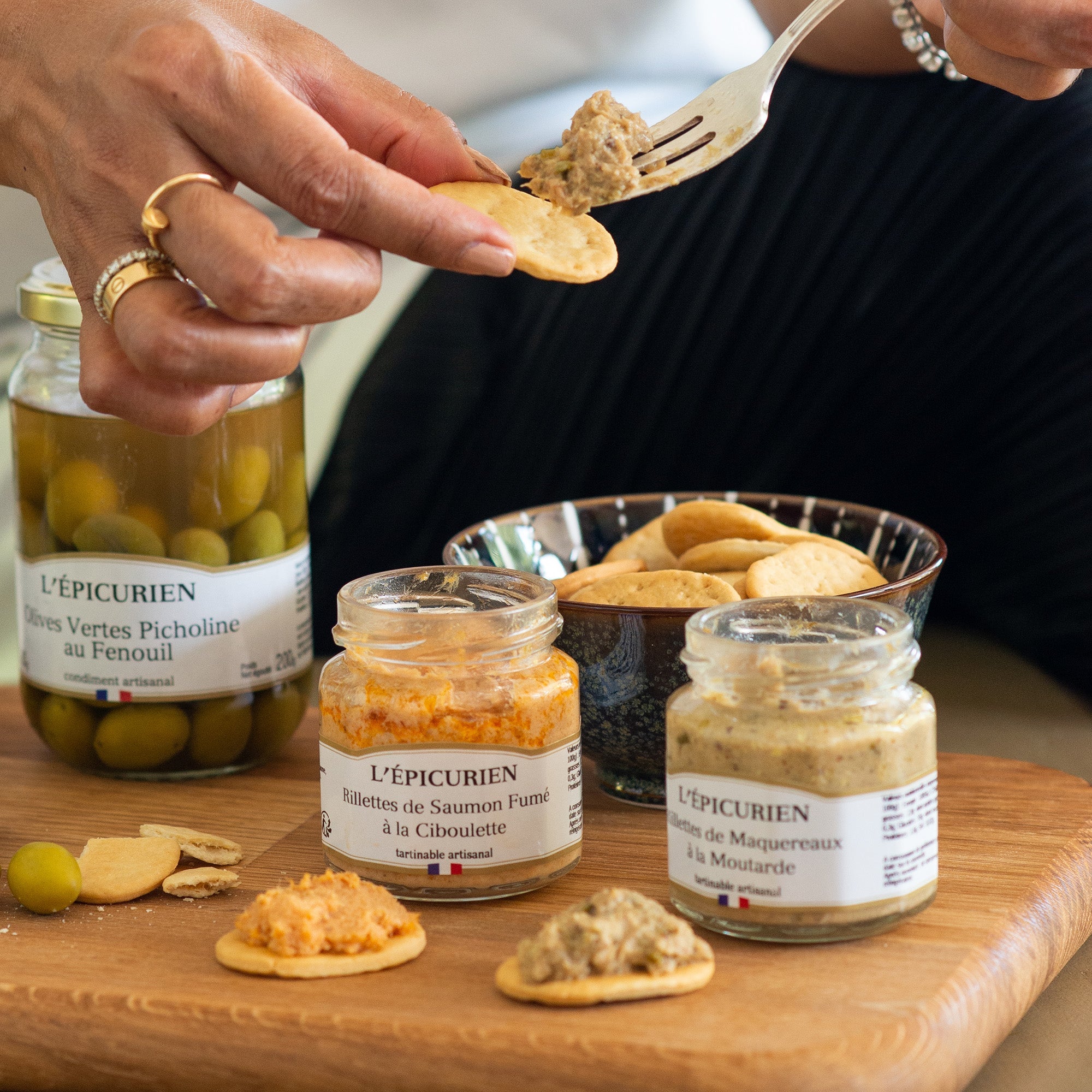 Rillettes de Saumon Fumé à la Ciboulette tartinable L&#39;Épicurien 