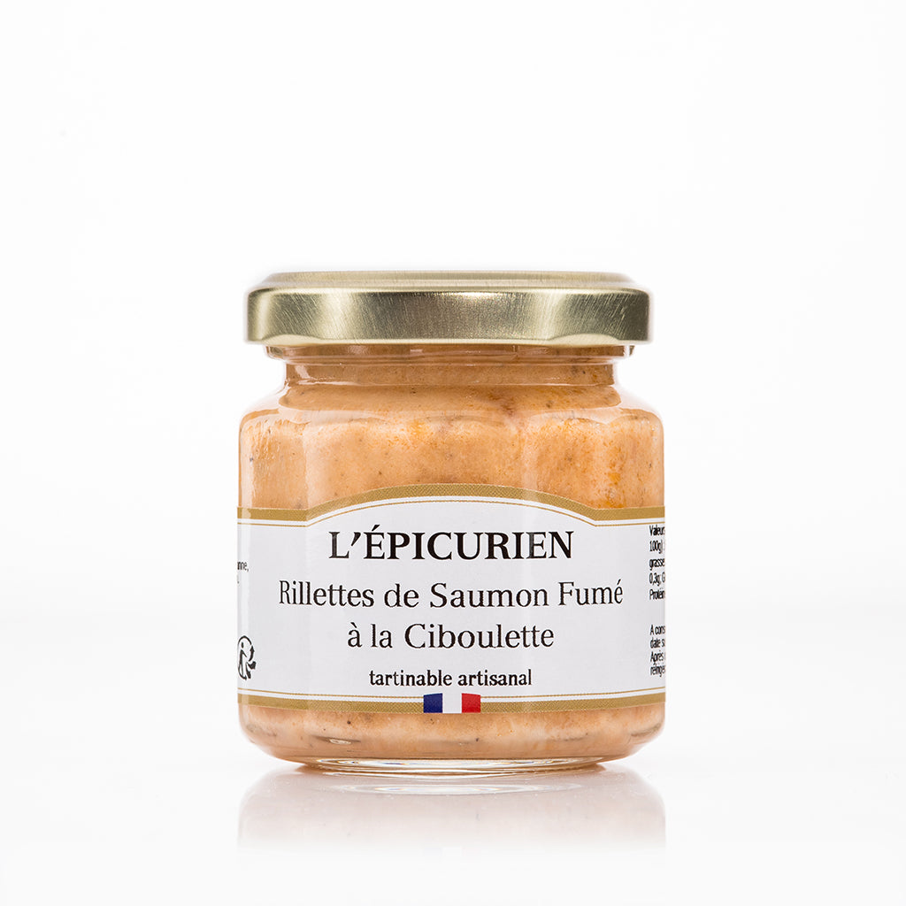Rillettes de Saumon fumé à la Ciboulette tartinable L'Épicurien 